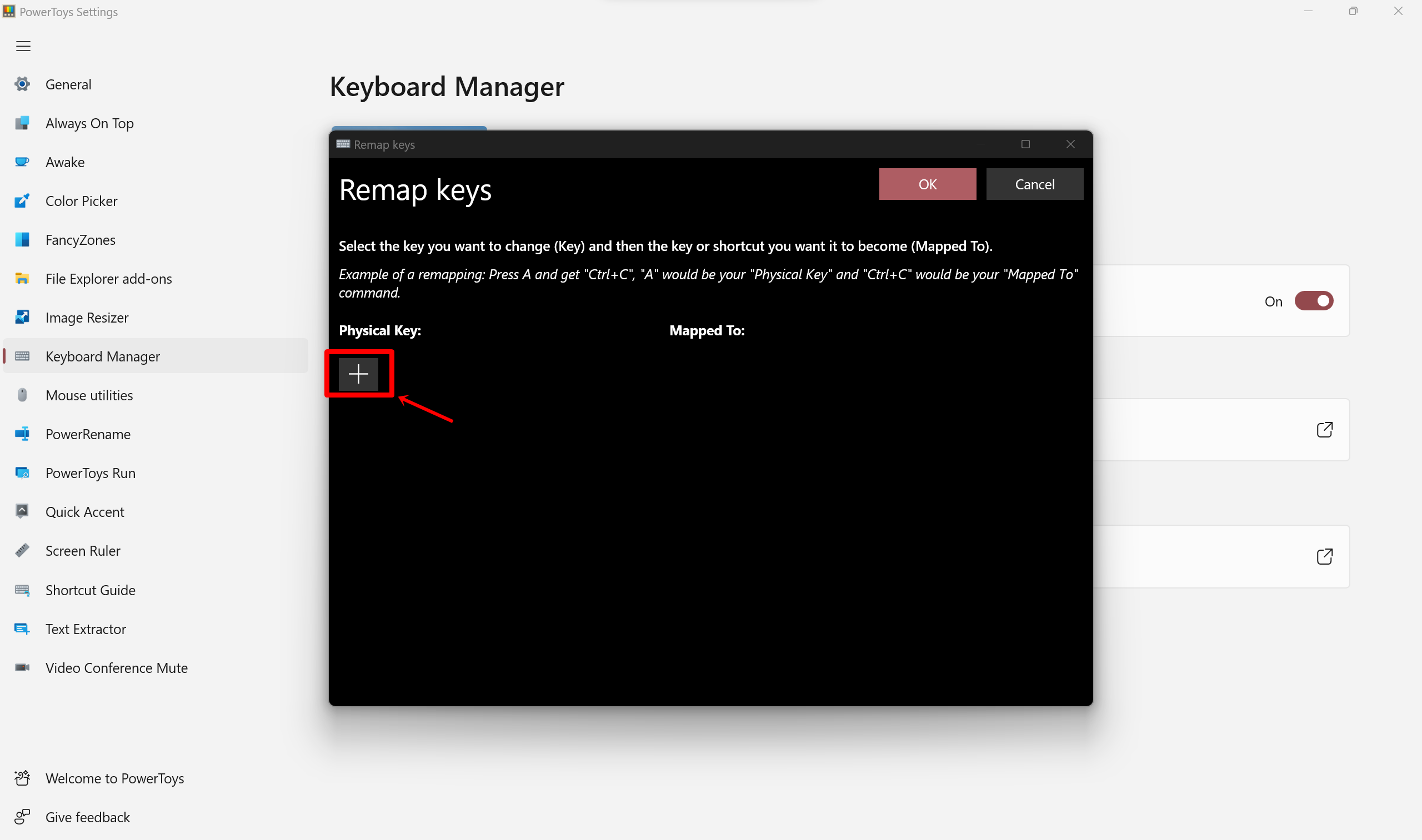 How to remap keys on Windows using MS PowerToys