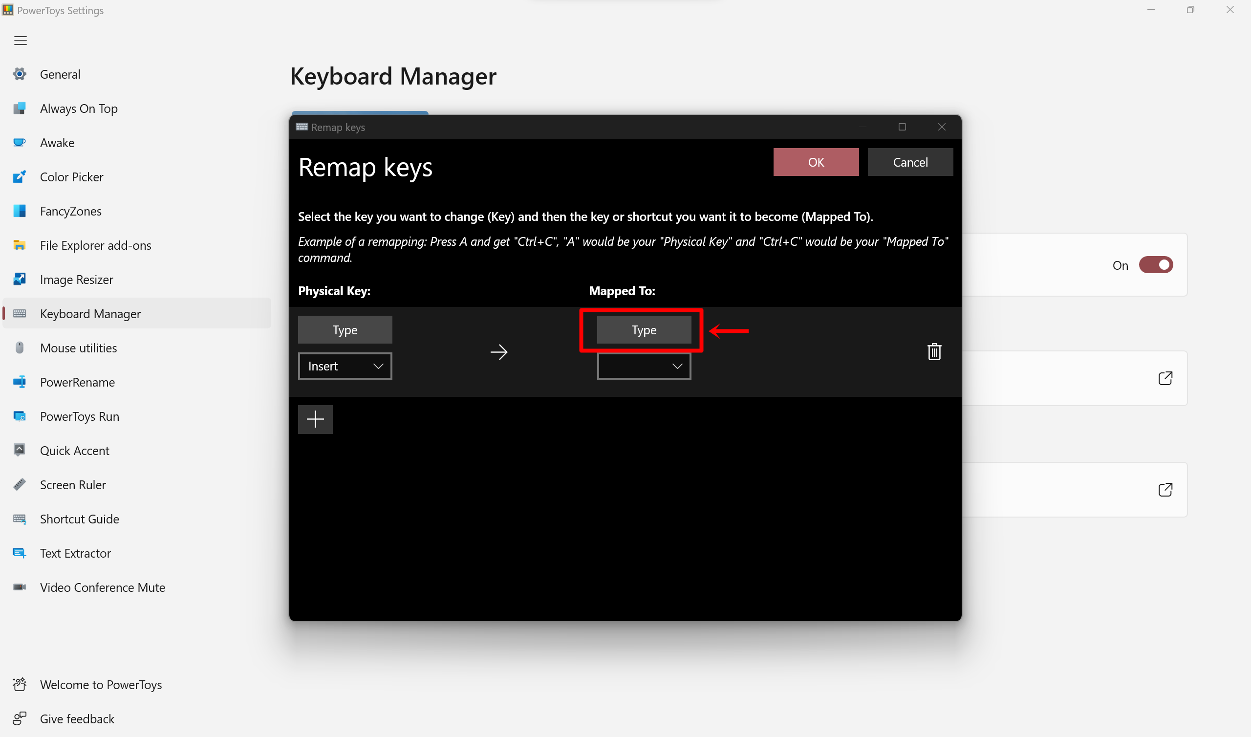 How to remap keys on Windows using MS PowerToys
