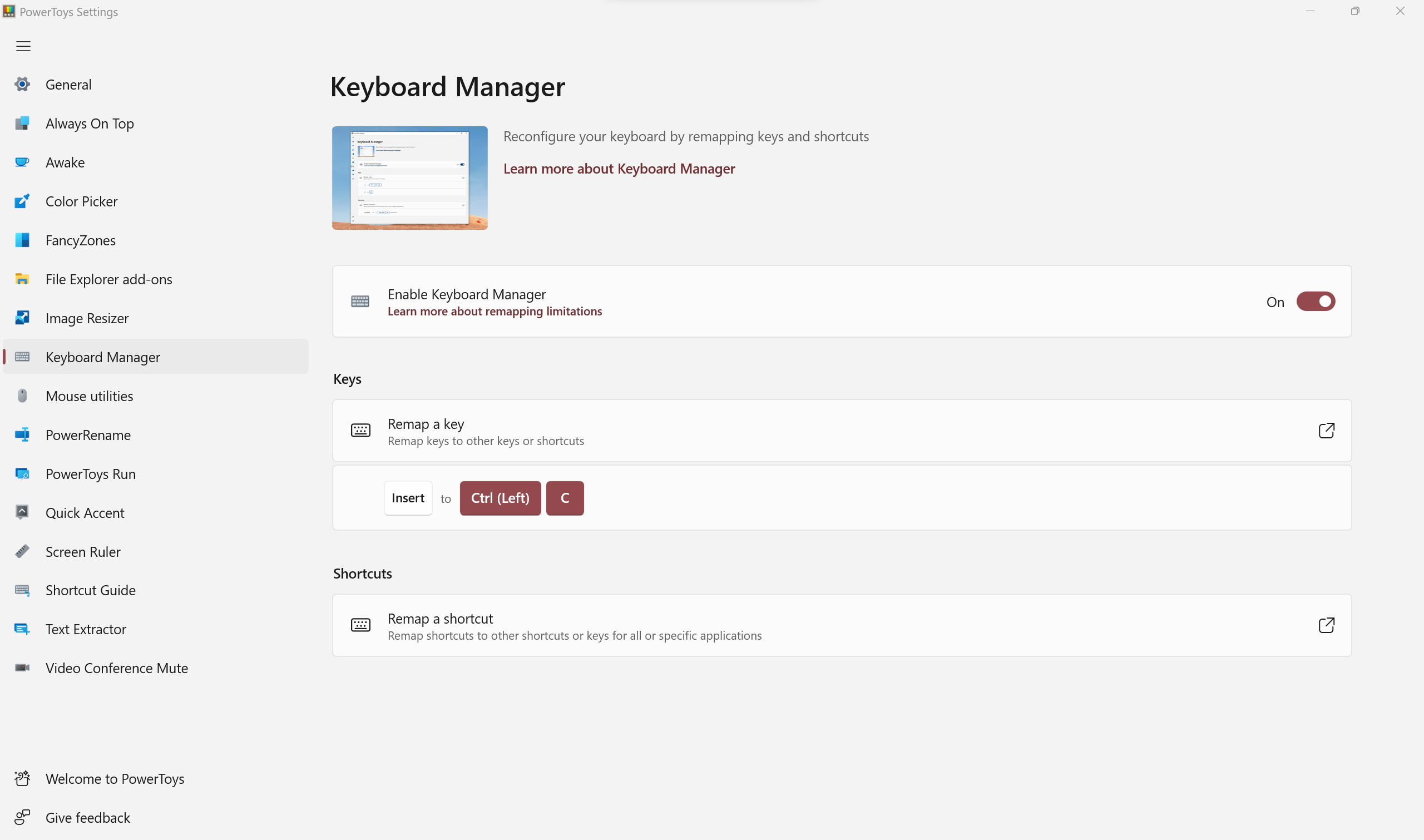 How to remap keys on Windows using MS PowerToys