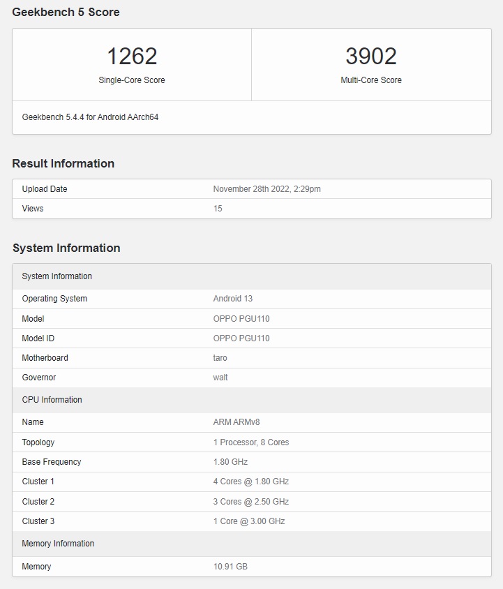 oppo-findn2-geekbench-listing