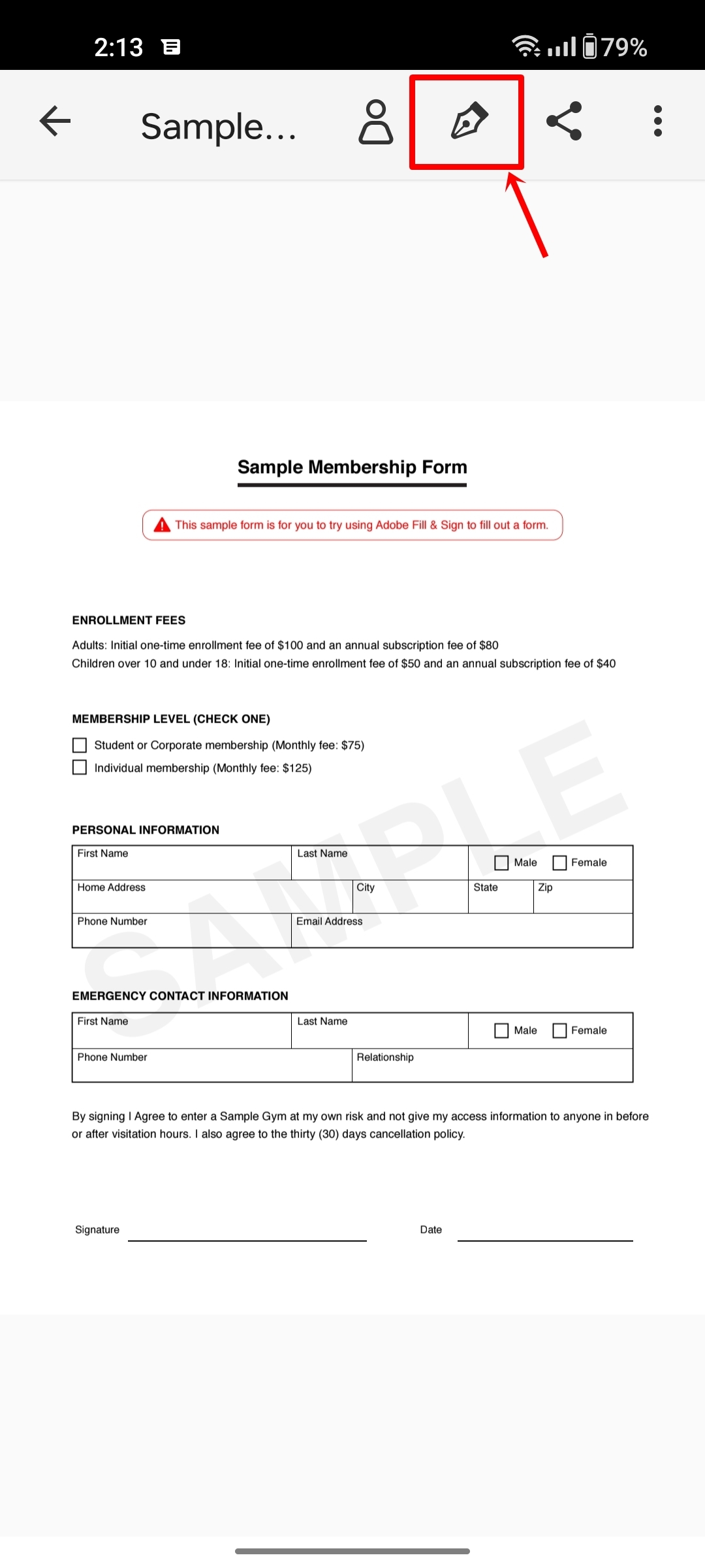 How to add signature to PDFs on Android