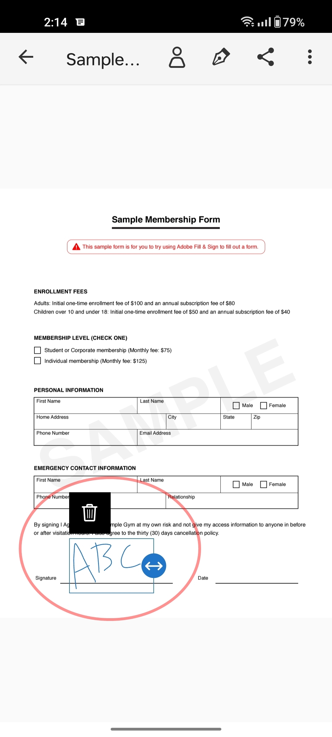 How to add signature to PDFs on Android