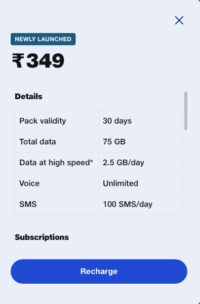 Jio Rs 349