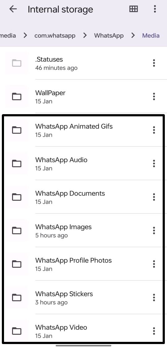 Recover deleted media on WhatsApp