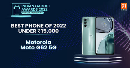 Indian Gadget Awards winners: Moto G62 5G named Best Phone of 2022 Under Rs 15,000