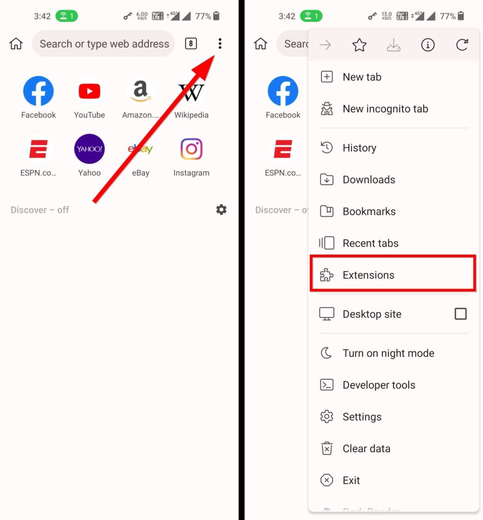 how to add extension in google chrome mobile