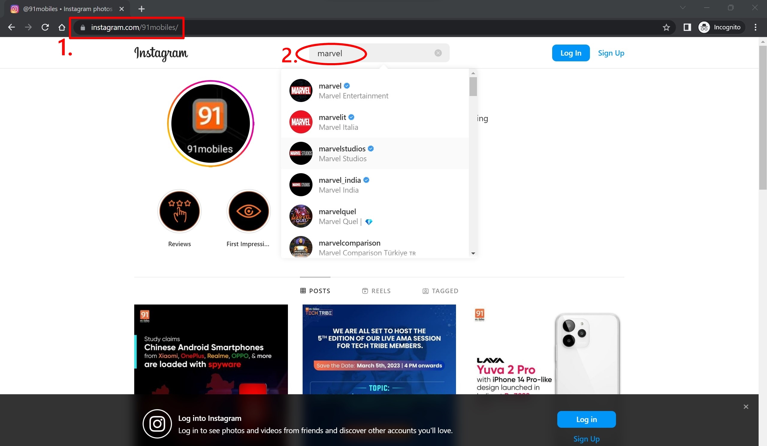 How to view Instagram Posts, Reels and Stories without logging in or an