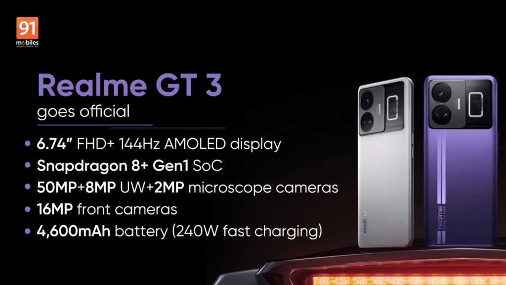 Realme GT 3 launched