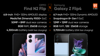 OPPO Find N2 Flip vs Samsung Galaxy Z Flip4