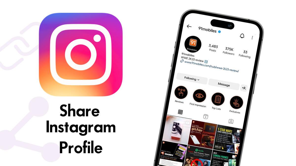 Share Instagram profile: How to share Instagram profile through links,  messages, QR code on mobile and desktop