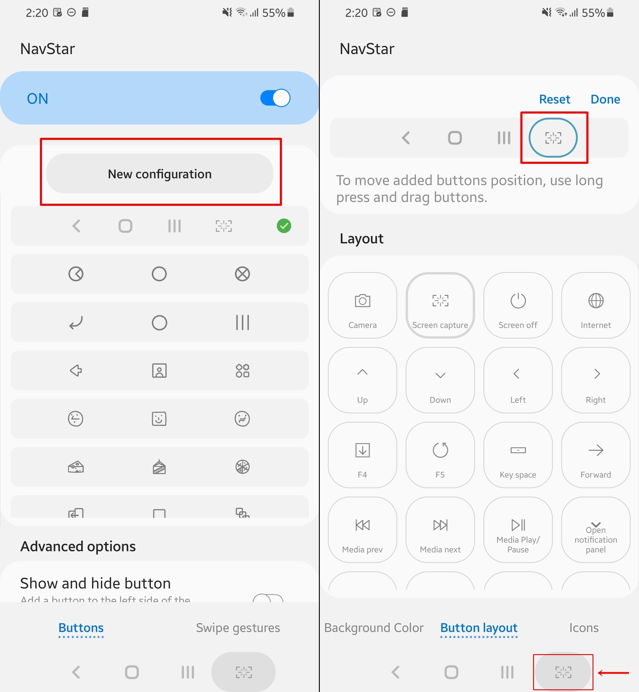How to take screenshot on Samsung through Good Lock