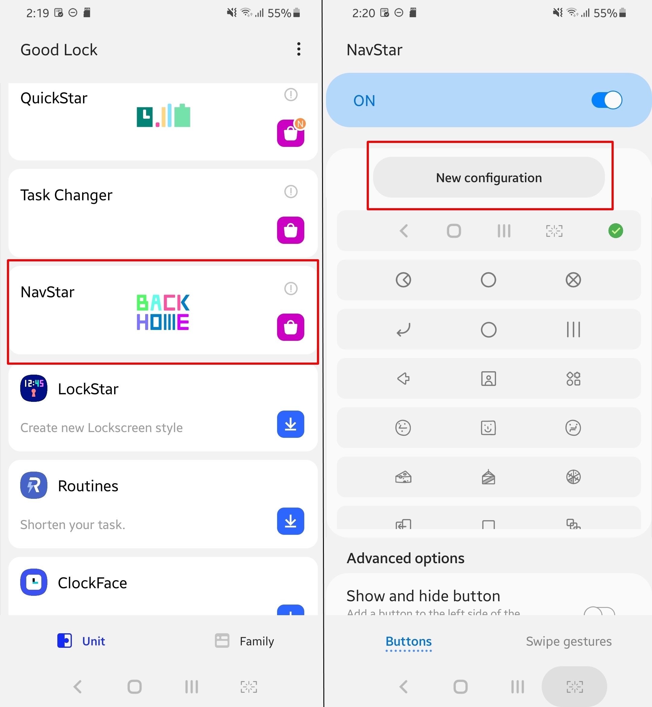 How to take screenshot on Samsung through Good Lock