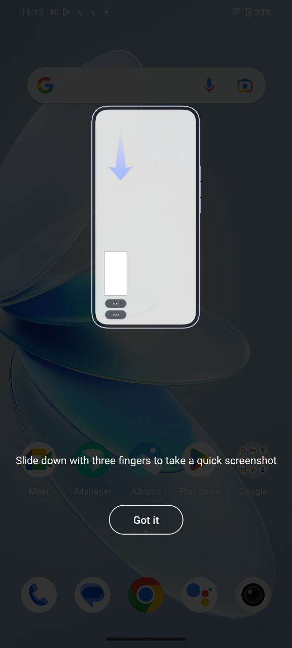 كيف تأخذ لقطة شاشة على Vivo iQOO