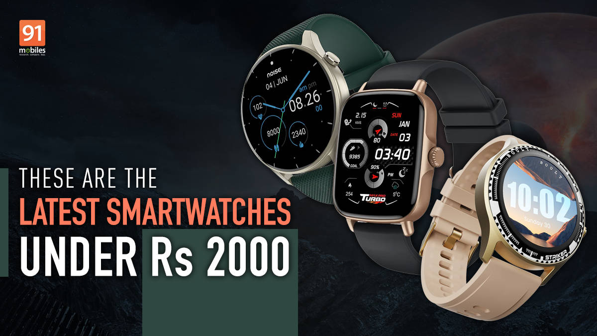 Newly launched smartwatches in India under Rs 2,000: boAt Wave Flex Connect, NoiseFit Crew, and more