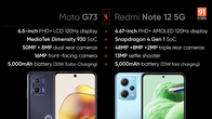 Moto G73 vs Redmi Note 12 5G