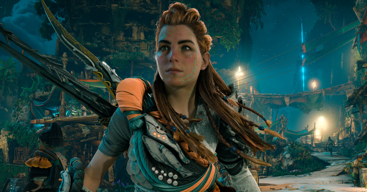 Aloy in Horizon Forbidden West Burning Shores