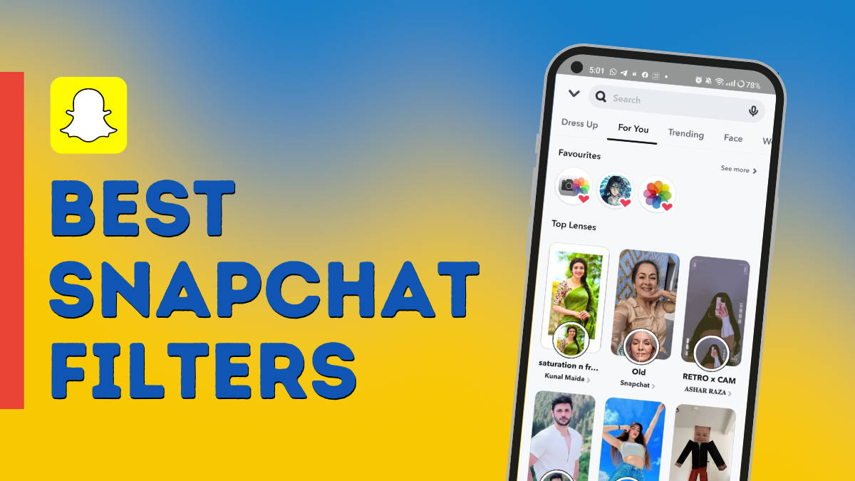 15 best Snapchat filters for stunning selfies, photography for boys and  girls in 2024