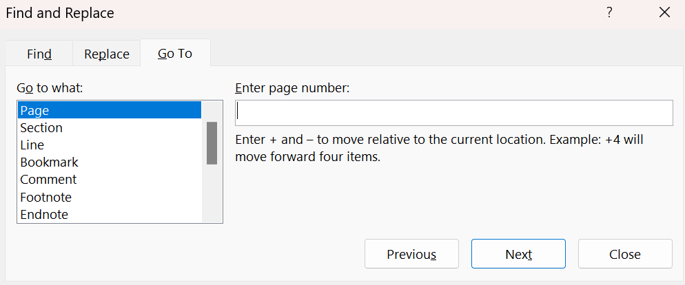 Delete MS Word page using Find and Replace