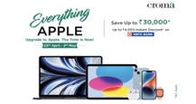 Check out the deals on iPhones, iPads and other products in the Croma 'Everything Apple' sale