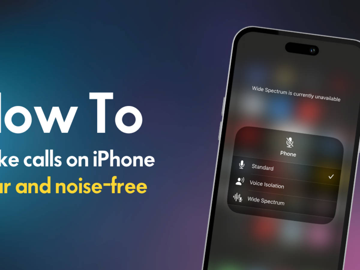 How to mute background noise and improve call quality on iPhone |  91mobiles.com