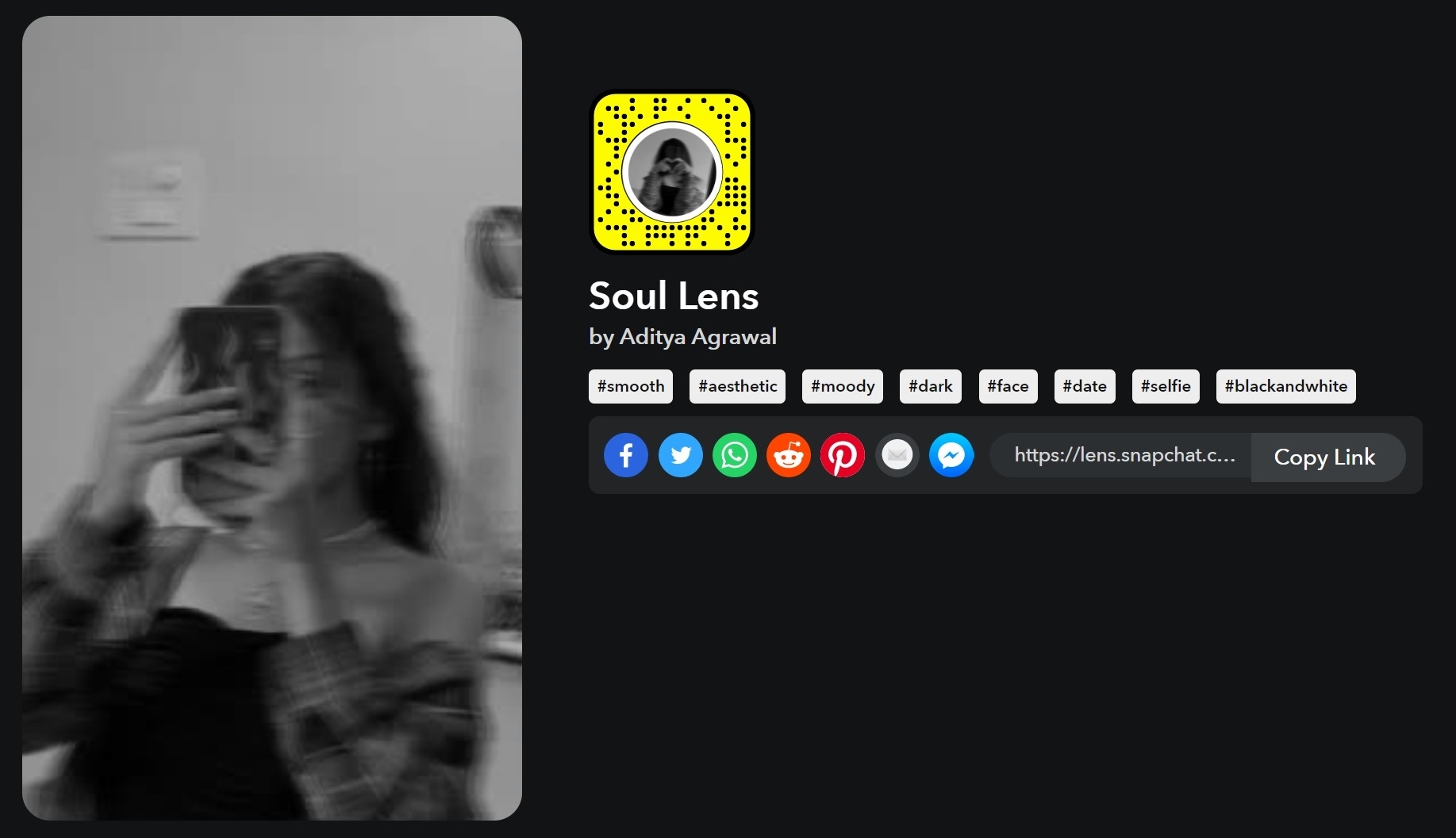 Soul Lens Snapchat filter