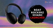 boAt Rockerz 551 ANC headphones with noise cancellation, up to 100 hours playback time launched in India: price, features