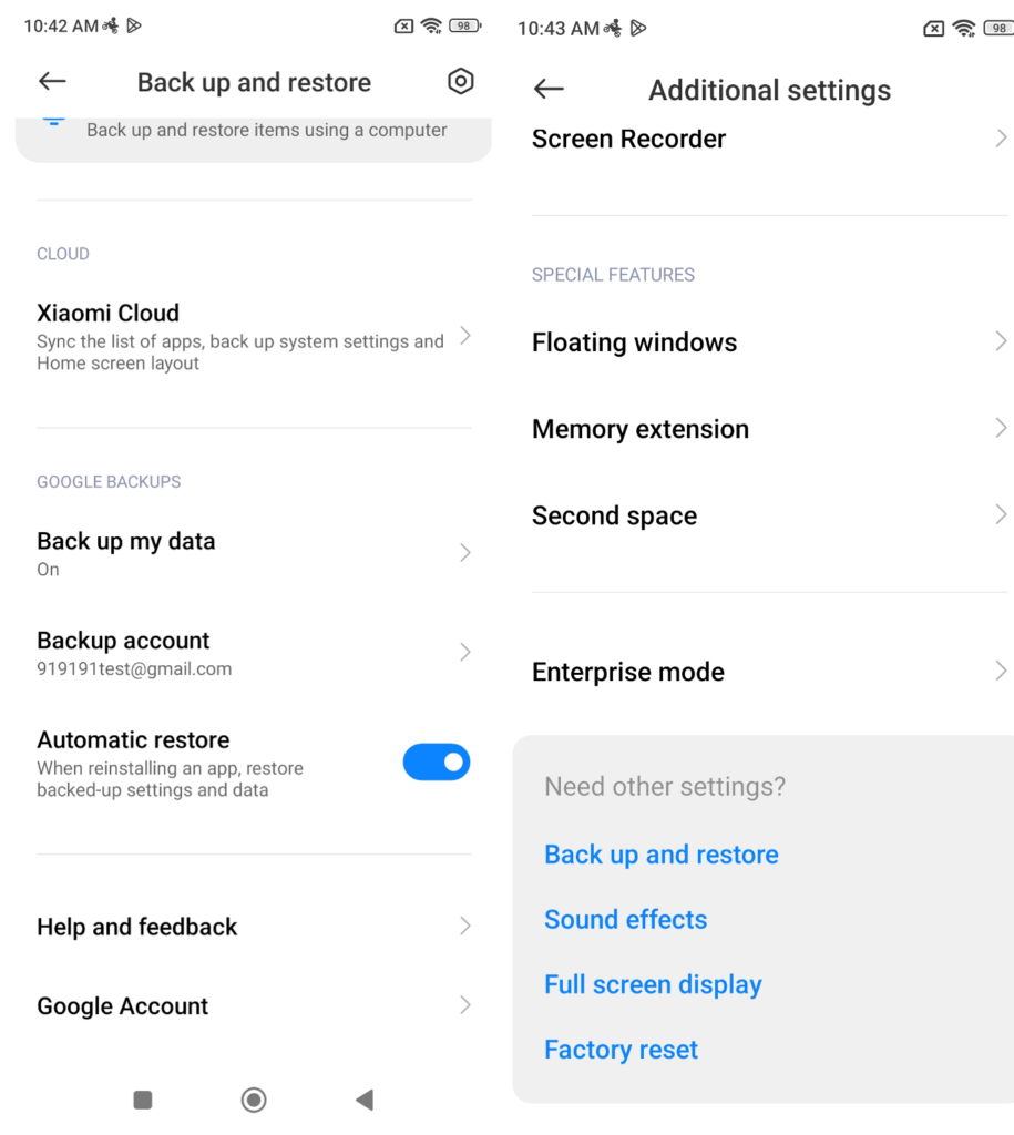move data using Google drive