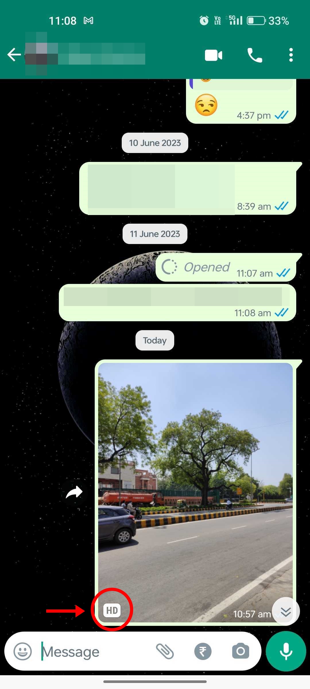 Send WhatsApp images in high quality