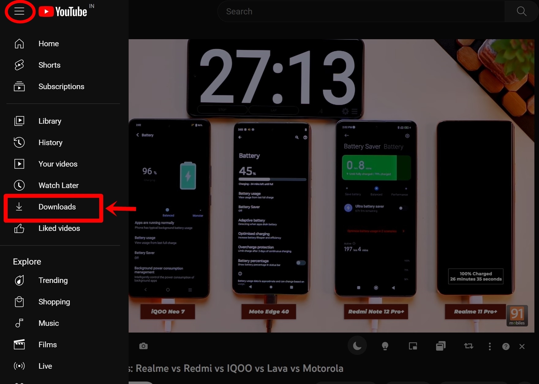 Download YouTube video from YouTube