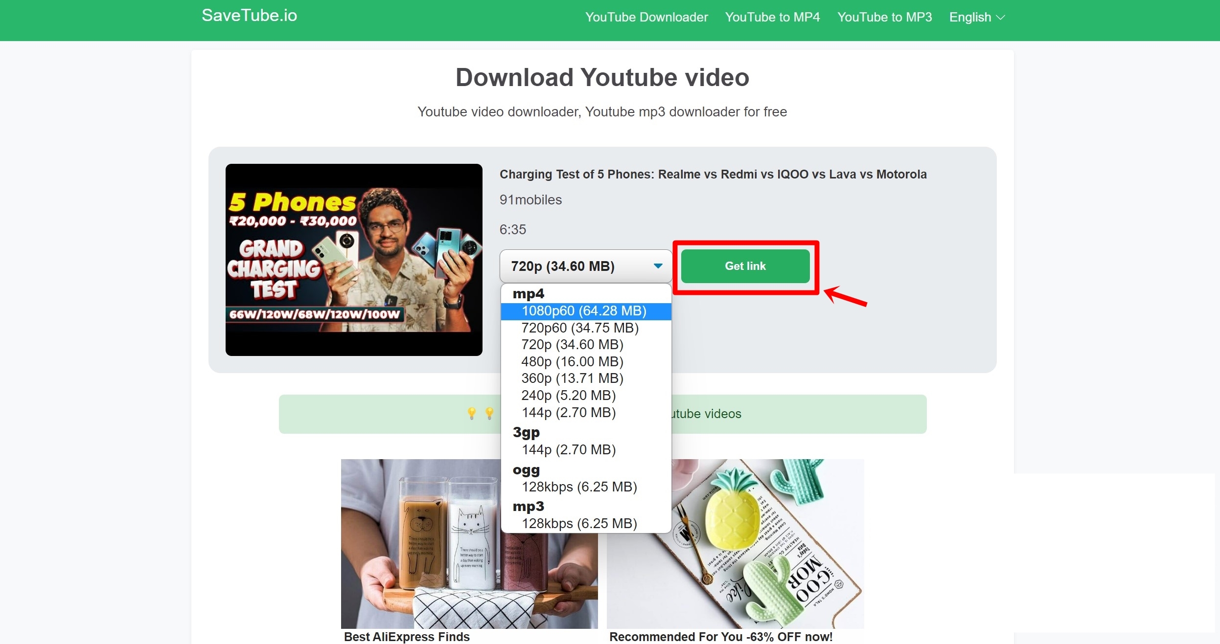 Download YouTube video from websites on Mac