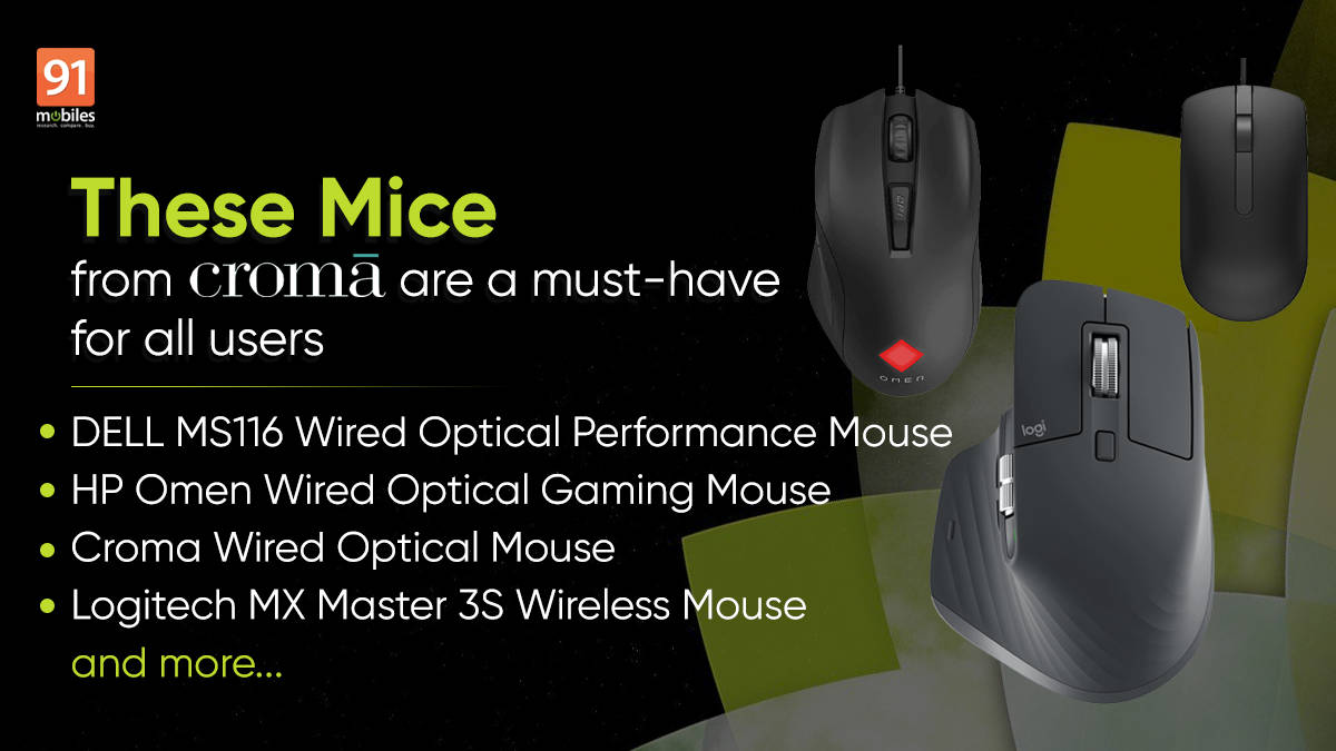 These mice from Croma are a must-have for all users | 91mobiles.com