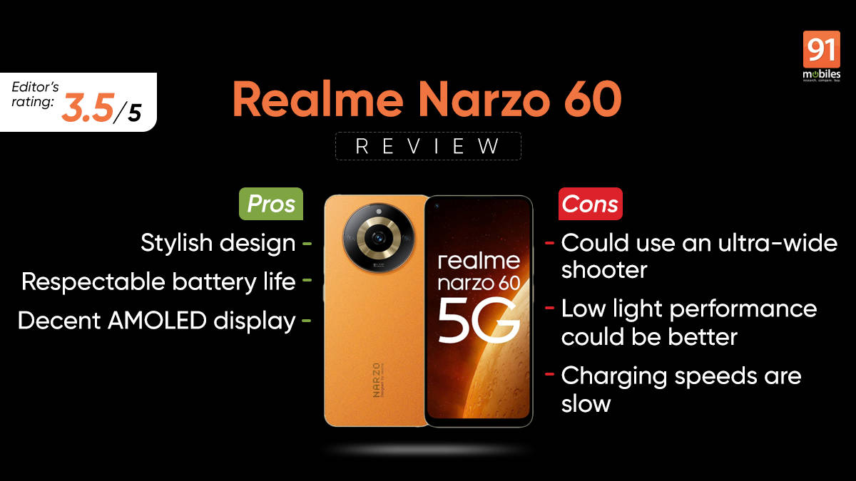 Realme Narzo 60 5G Review Pros And Cons Verdict 91Mobiles realme-narzo-60-5g-review-pros-and-cons-verdict-91mobiles