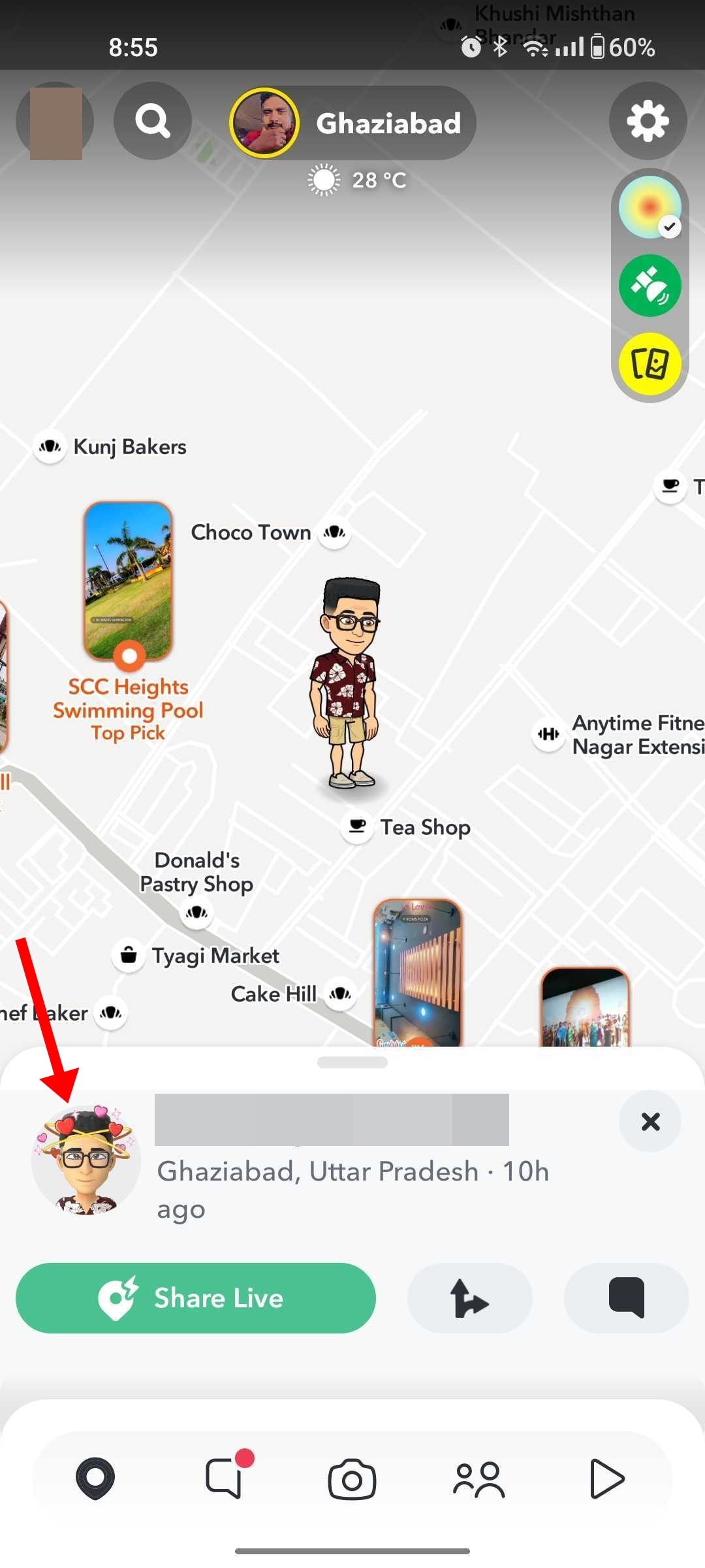 Block on snapchat using Maps