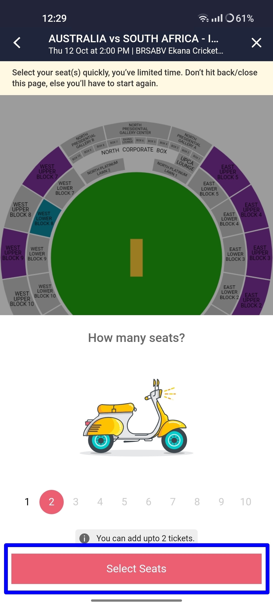 Book ICC World Cup 2023 tickets online