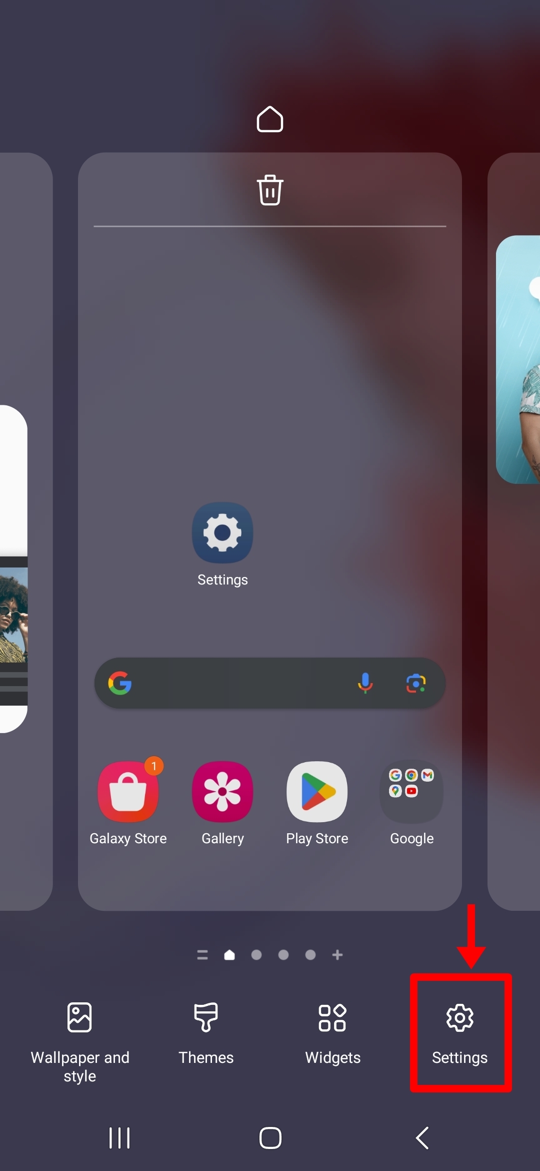 How to hide apps on Samsung phone through home screen