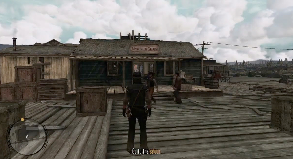 Red Dead Redemption Gameplay Screenshot from Nintendo Switch's Handheld Mode