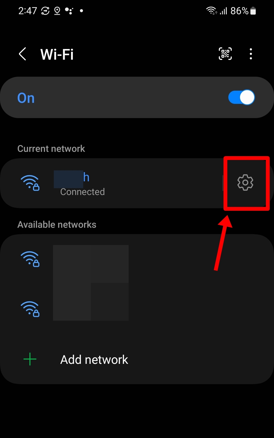 View WiFi password on Samsung phone