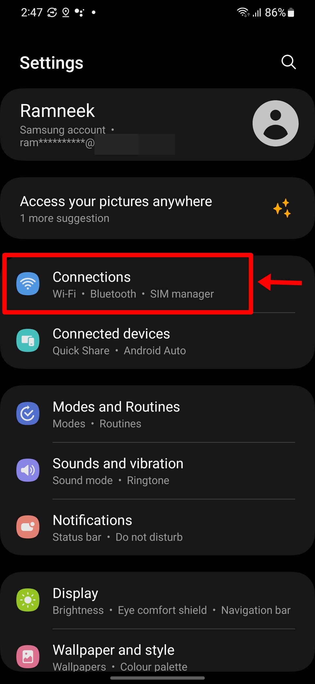 View WiFi password on Samsung phone