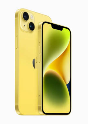 iPhone 14, 14 Plus yellow colour