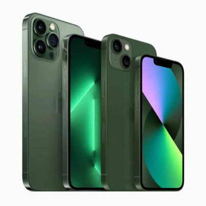 iPhone 13, 13 Pro Alpine Green colour