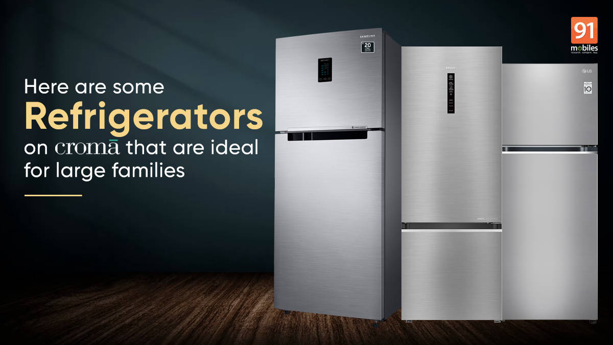 Here are some refrigerators on Croma that are ideal for large families