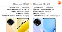 Realme 11 5G, 11x 5G launched in India: how are the two latest Realme 5G phones different?
