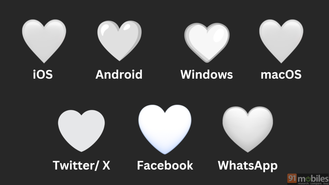 What does 🤍 White Heart emoji mean in social media and how to use it