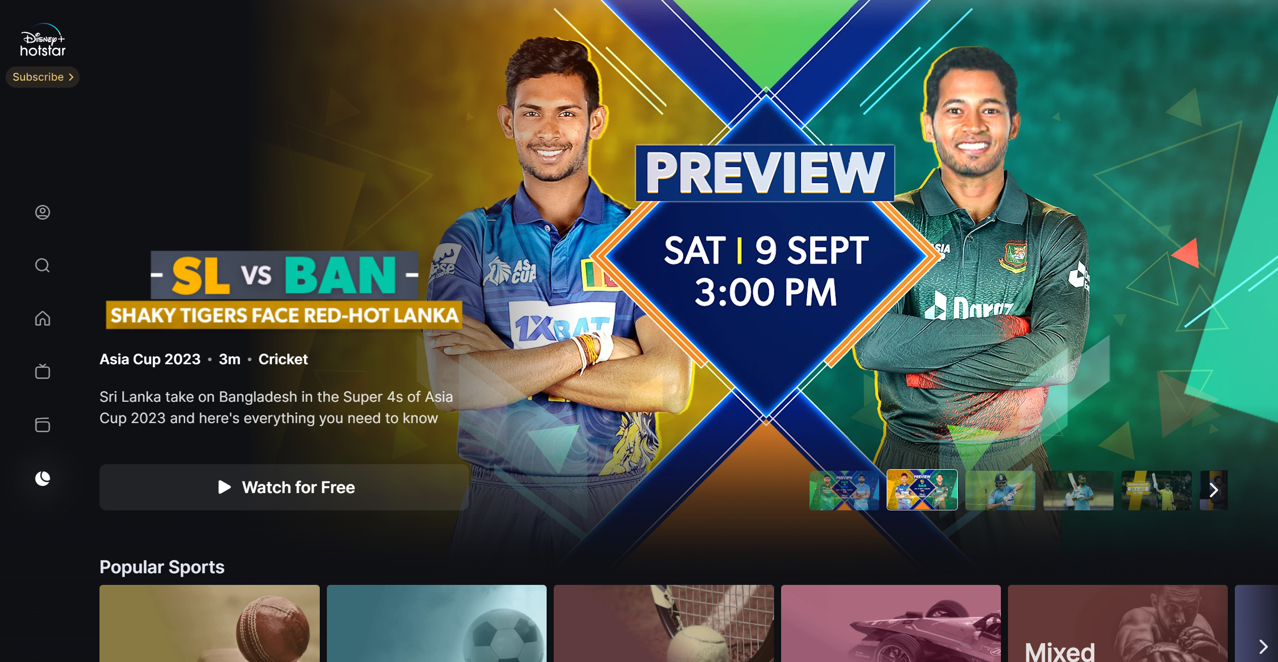 How to watch Asia Cup 2023 matches online