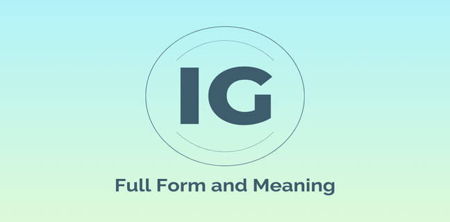 IG full form and meaning