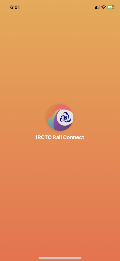 IRCTC mobile app