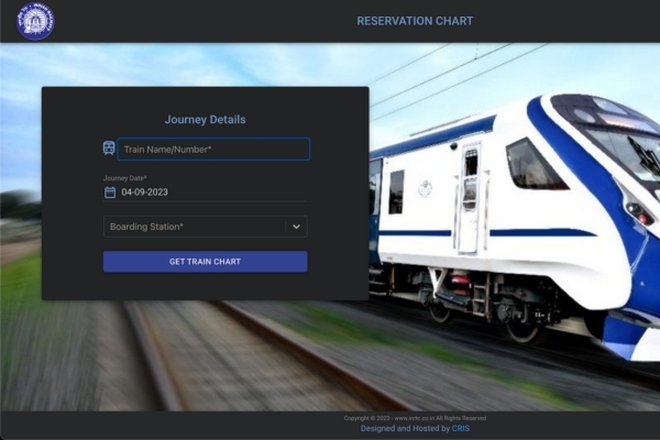 IRCTC Reservation Chart