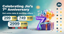 Jio 7th anniversary offer brings up to 21GB extra data, special vouchers on select prepaid plans