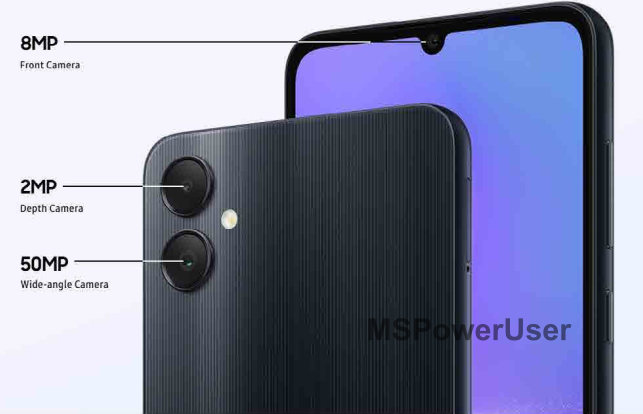 Samsung Galaxy A05 cameras