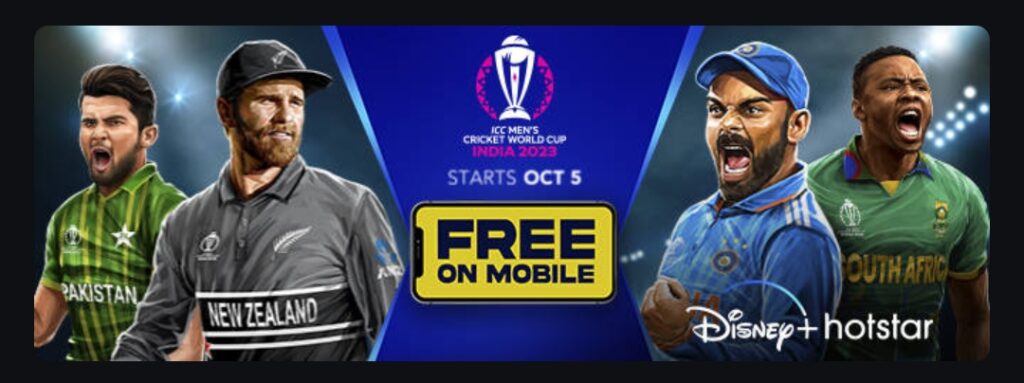 icc world cup 2023 watch online free